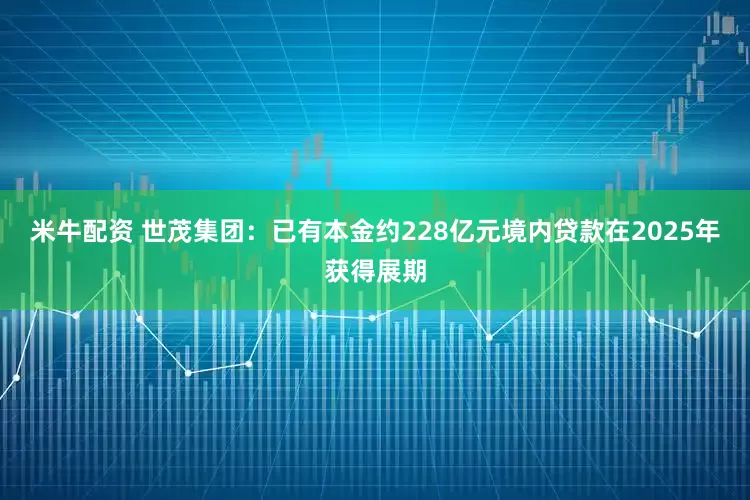 米牛配资 世茂集团：已有本金约228亿元境内贷款在2025年获得展期